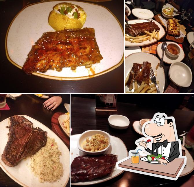 Comida em Restaurante Outback Steakhouse