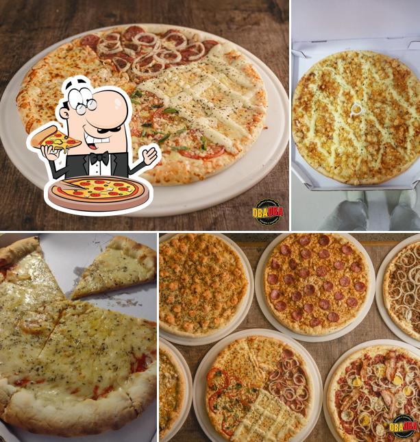 Peça diferentes tipos de pizza