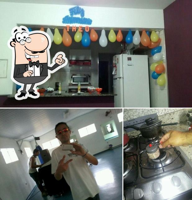 O interior do Padaria Elaine