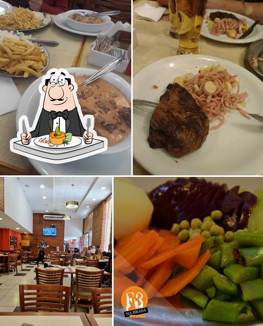 Comida em F3 na Brasa Galeteria