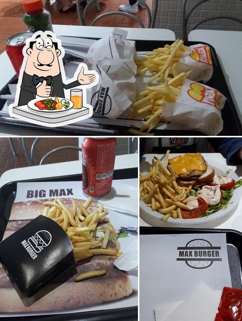 Comida em Max Burger