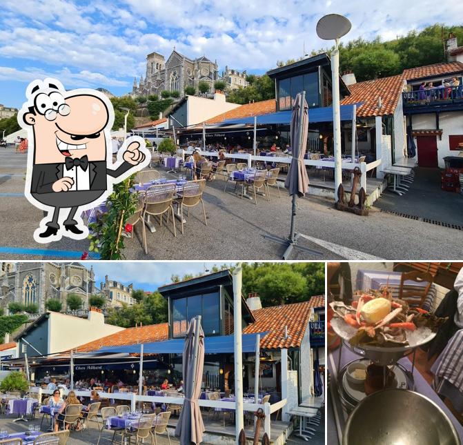 Installez-vous à l'une des tables de Chez Albert