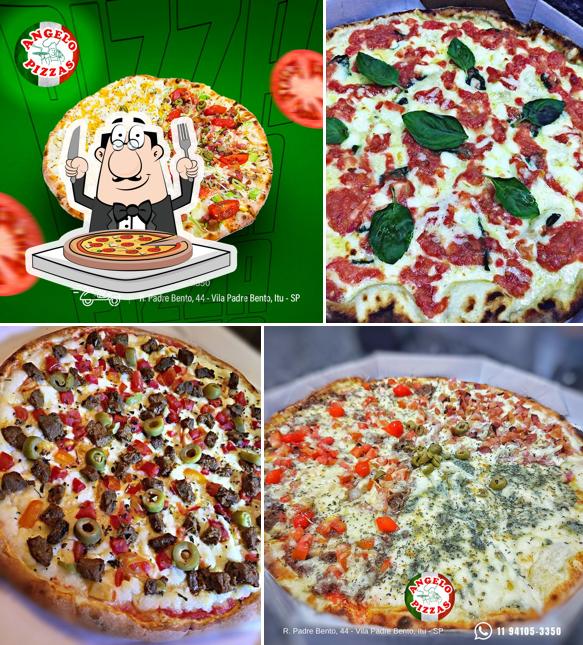 Consiga diferentes tipos de pizza