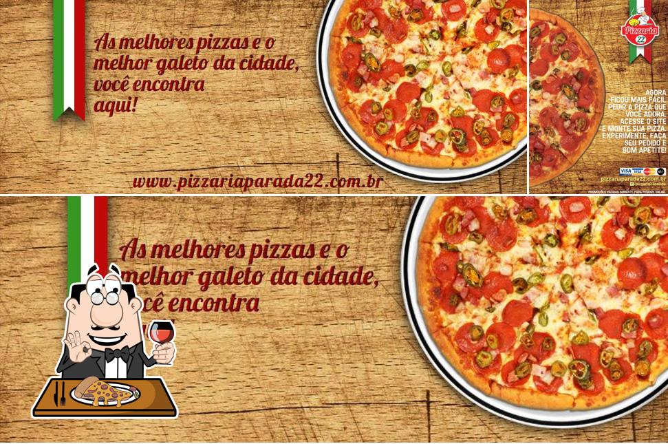 Consiga pizza no Pizzaria Parada 22