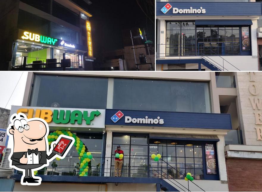The exterior of Domino's Pizza Phullawal chowk