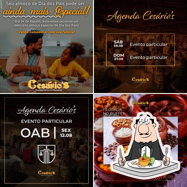 Platos en Cesários