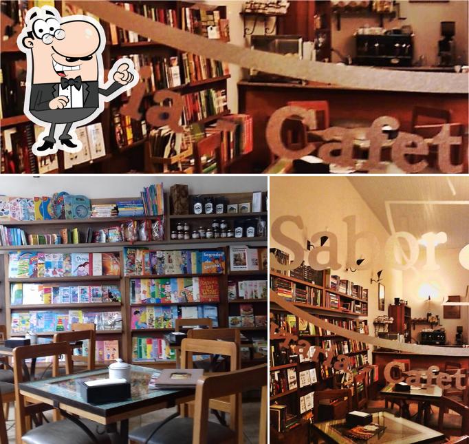 O interior do Sabor e Arte Livraria e Cafeteria Ltda