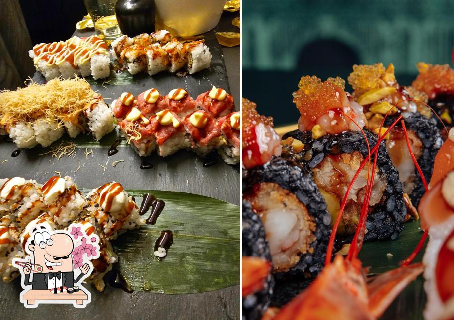 Scegli le diverse opzioni di sushi