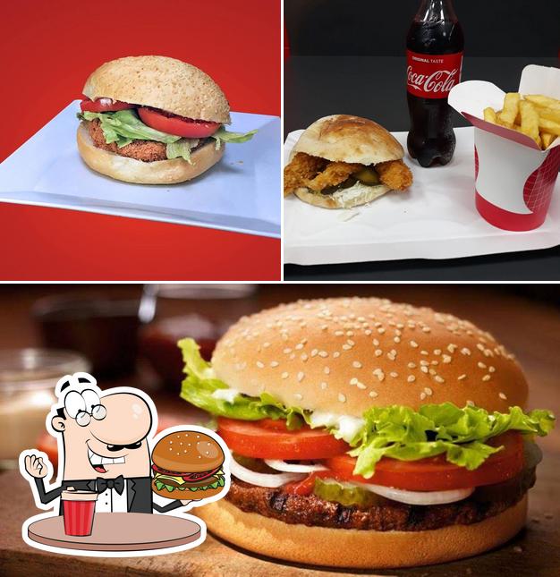 Commandez un hamburger à CIN-CIN Fast Food