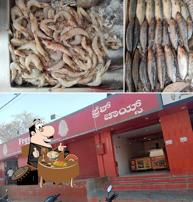 Among various things one can find food and exterior at Fresko Choice Meat Products Private Limited Kalkere