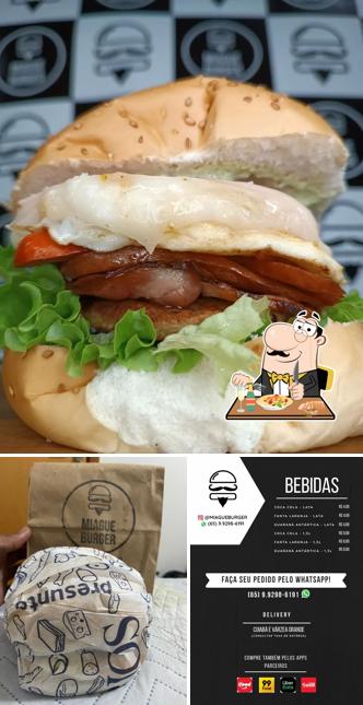 Comida em Miague burger