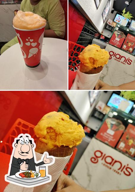 Food at Giani's Ice-cream