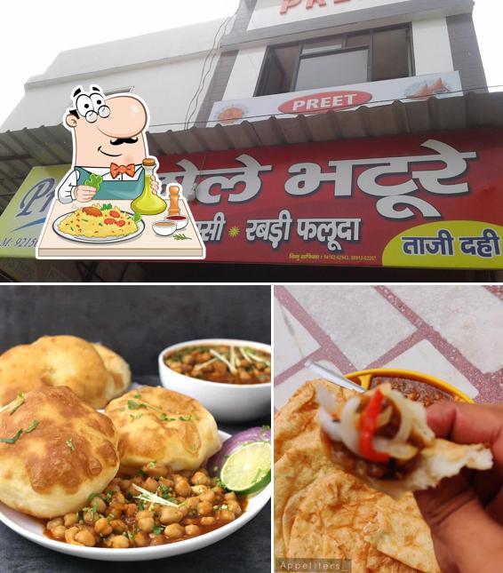 Preet Chhole Bhature is distinguished by food and exterior