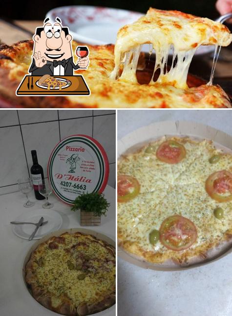 Experimente pizza no Pizzaria D Itália