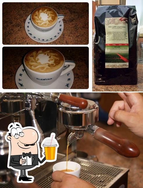 Enjoy a drink at Yo! Caffé