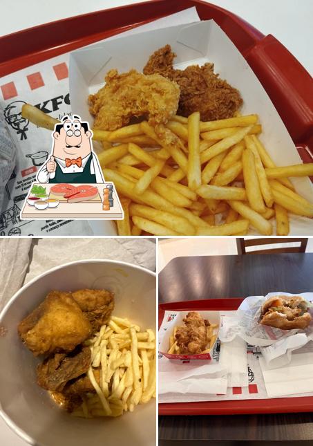 Peixe e fritas em KFC