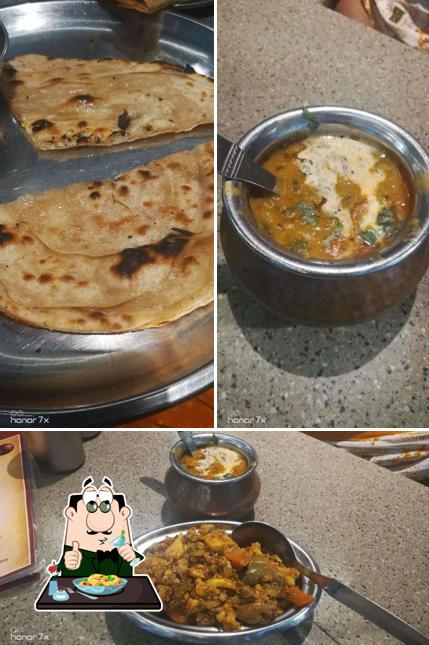 Food at Nukkar Dhaba