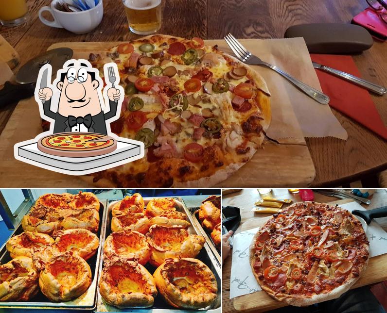 Try out pizza at The Pickwick Inn & B&B