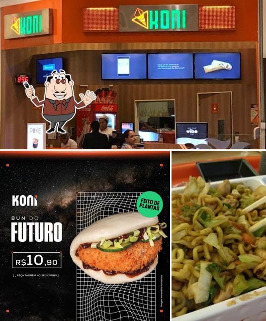 A imagem do Koni’s comida e interior