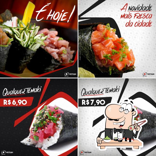 Experimente diversas opções de sushi