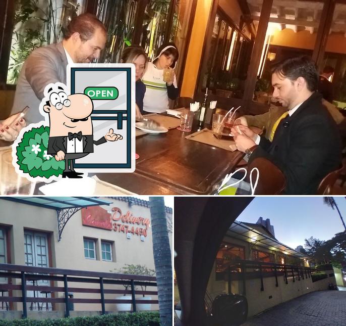 Confira a foto ilustrando exterior e interior no Pizzaria Camelo