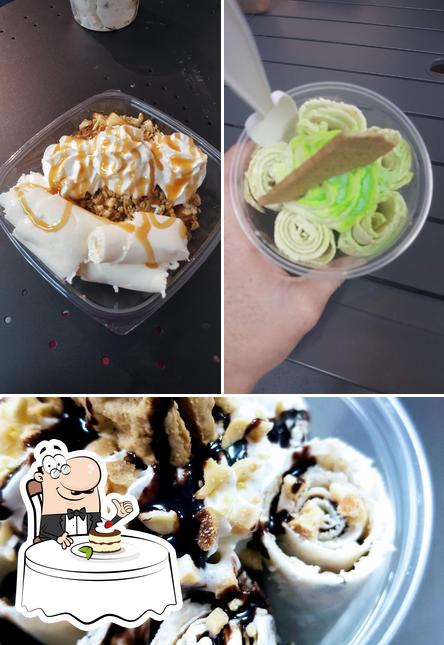 Delish Gourmet Rolled Ice Cream propose une sélection de desserts