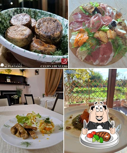 Ordina i un pasto a base di carne a Agriturismo Al Platano
