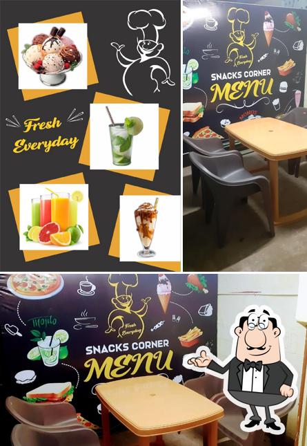 The interior of Snackscorner