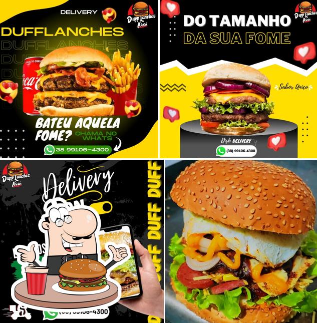 Hambúrguer em Duff lanches