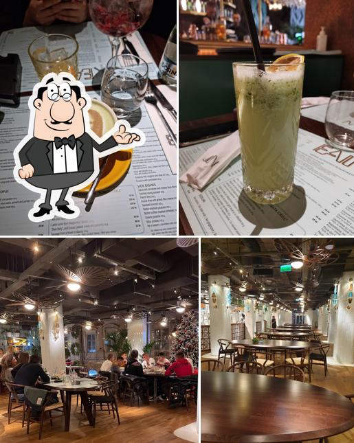 Fain Restaurant se distingue par sa intérieur et boire