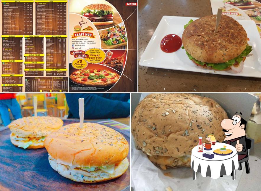 Feast Hub’s burgers will suit a variety of tastes