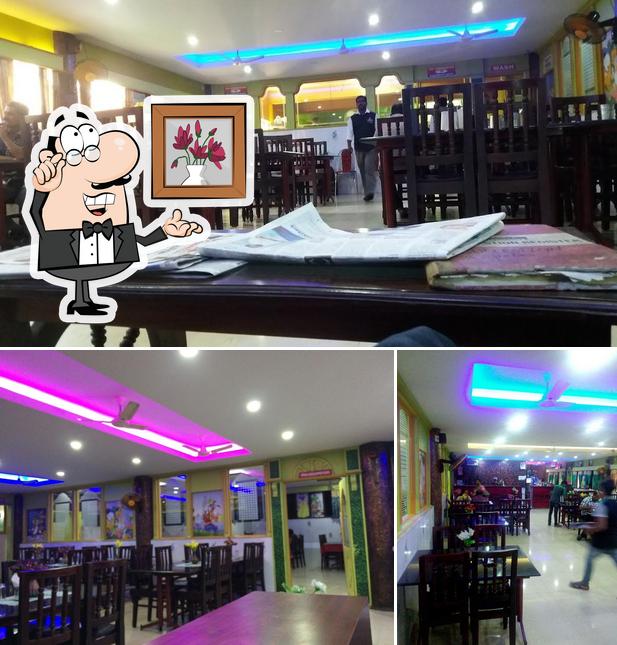 The interior of Matha Family Restaurant Thiruvalla