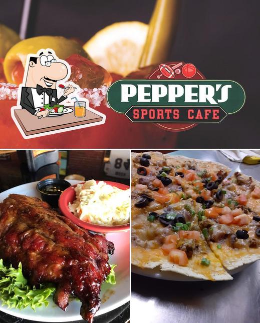 Menu of Pepper's Sports Cafe, Fargo reviews and ratings