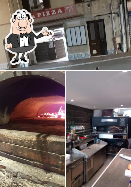 L'intérieur de La pizza