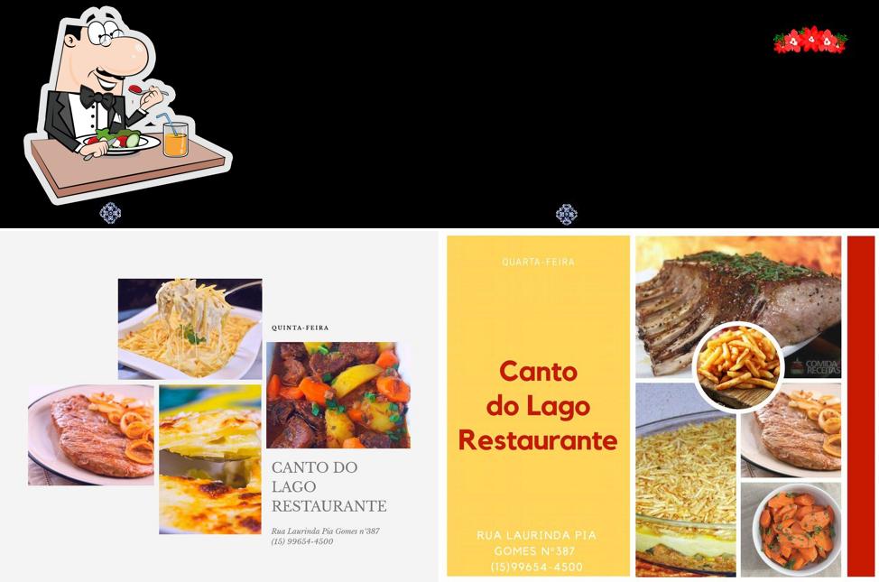 Comida em Restaurante Canto do Lago