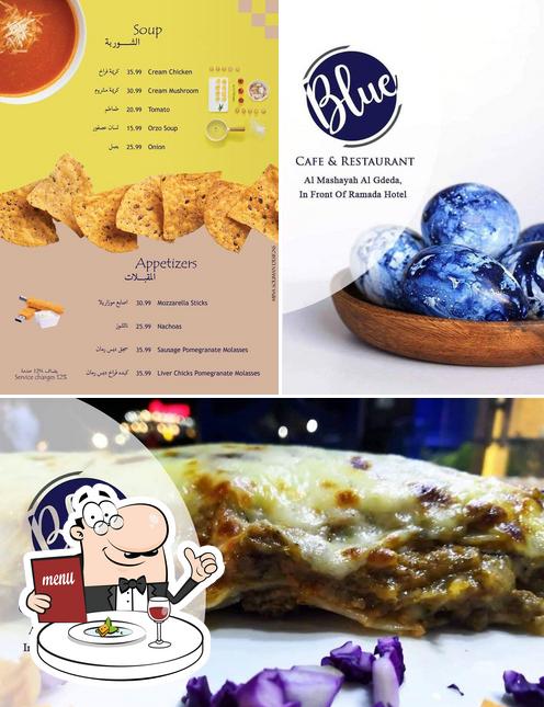 Nourriture à Blue Cafe