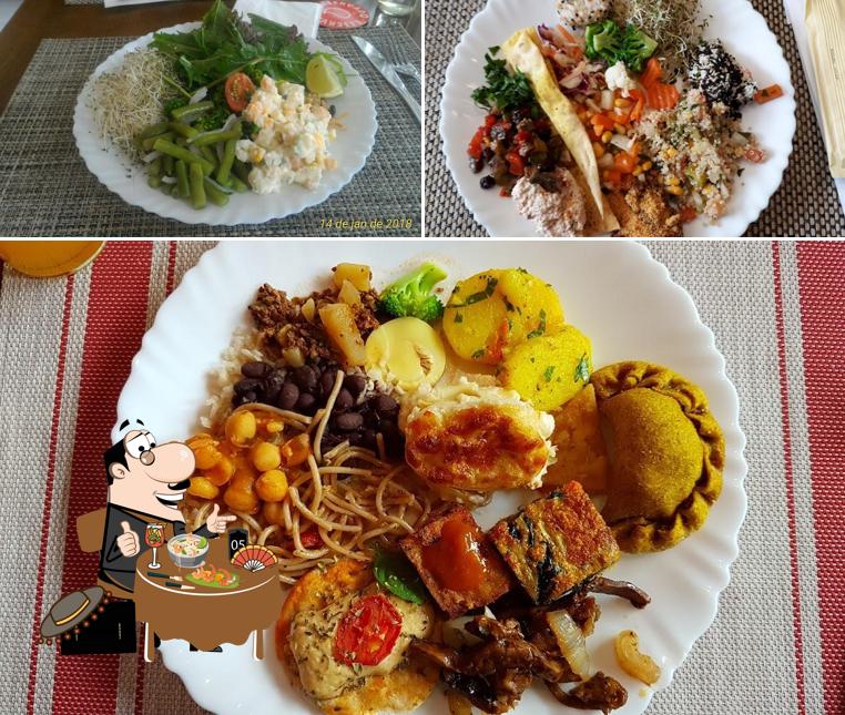 Comida em Restaurante Dom Veggie