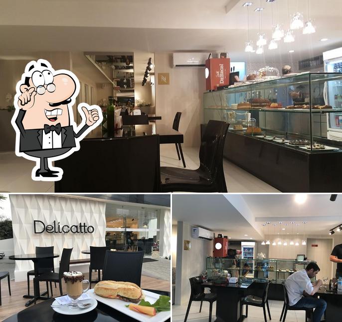 Veja imagens do interior do Delicatto Café e Confeitaria