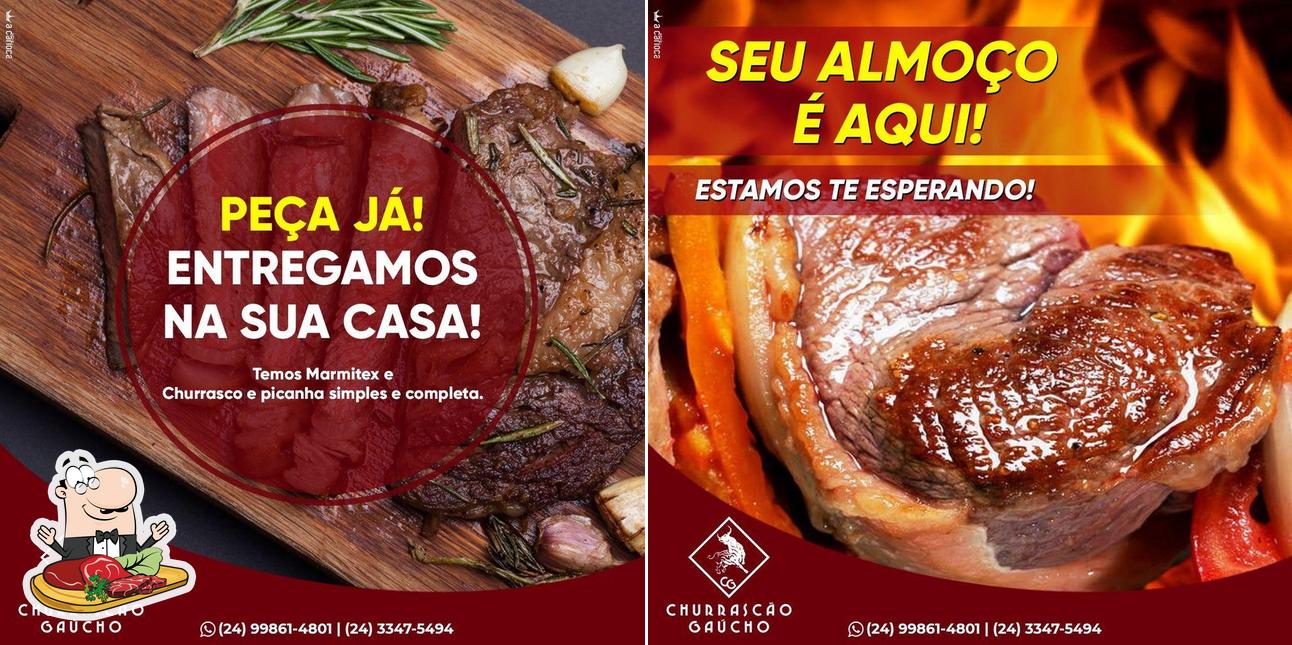 Experimente refeições de carne no Churrascão Gaúcho