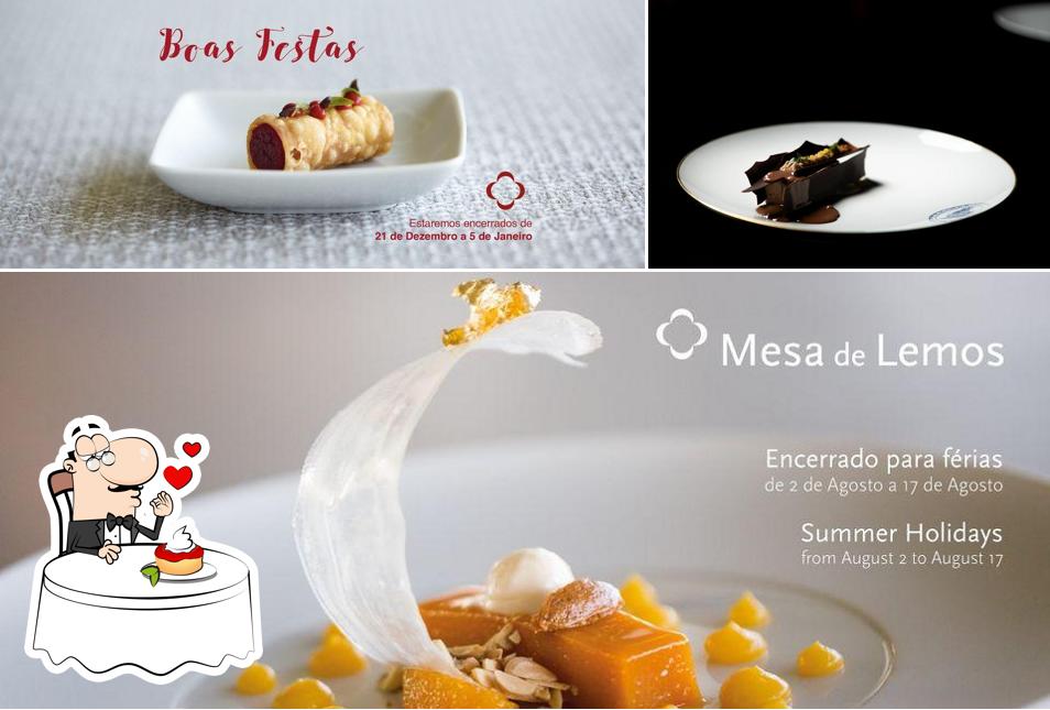 Mesa de Lemos serves a selection of desserts
