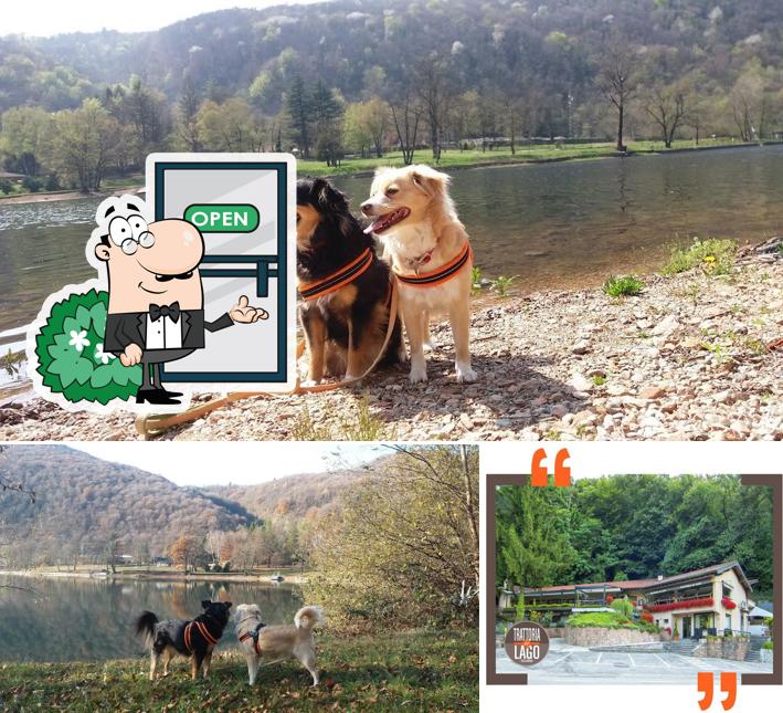 L'area esterna è una caratteristica importante di Trattoria del Lago