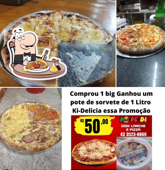 Peça pizza no Petiscaria do Dimirsu