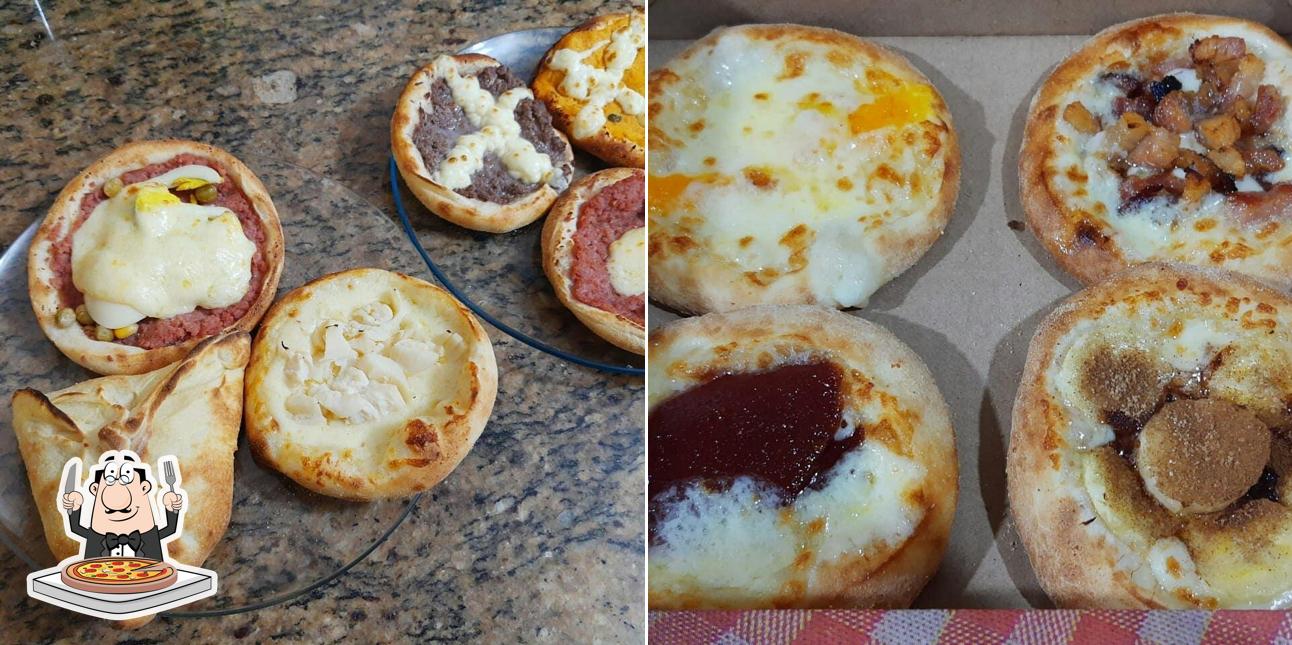 Escolha pizza no Tenda Árabe