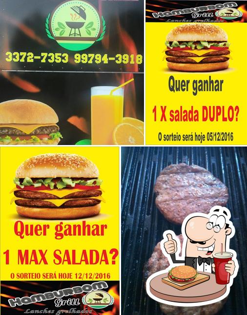 Experimente um hambúrguer no Hamburbom