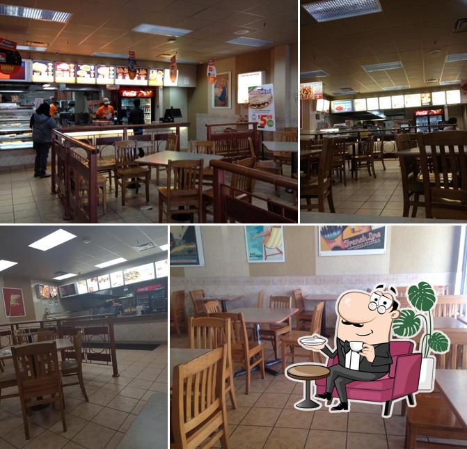 The interior of Pizza Pizza