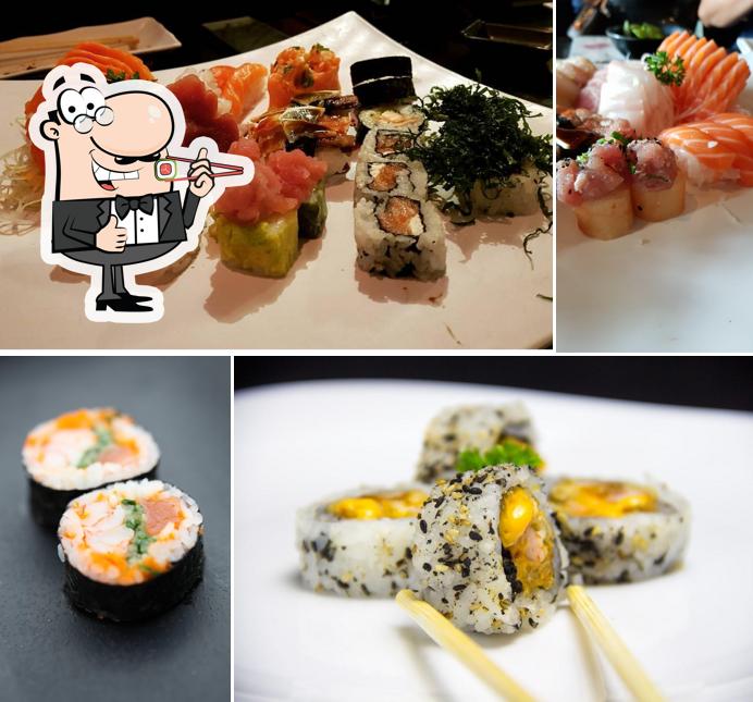 Sushi é um popular cozinha originário do Japão
