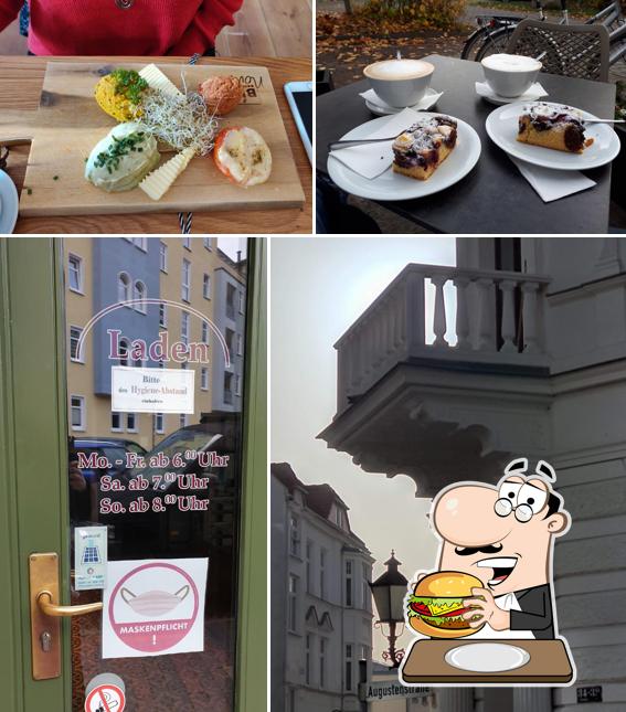 Bestellt einen Burger bei Café Paula