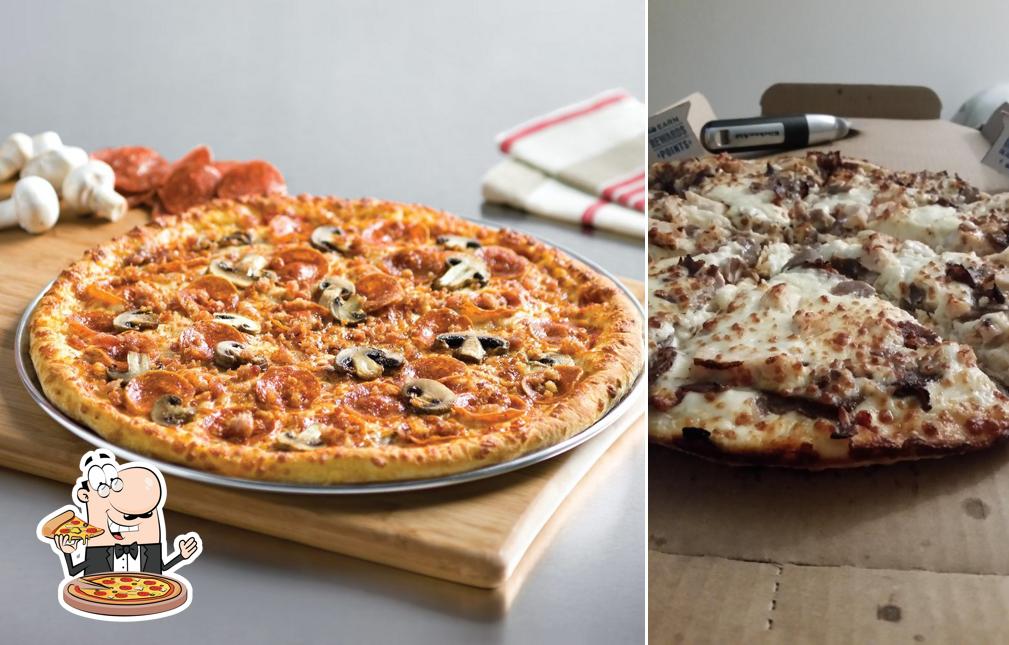 A Domino's Pizza, vous pouvez commander des pizzas