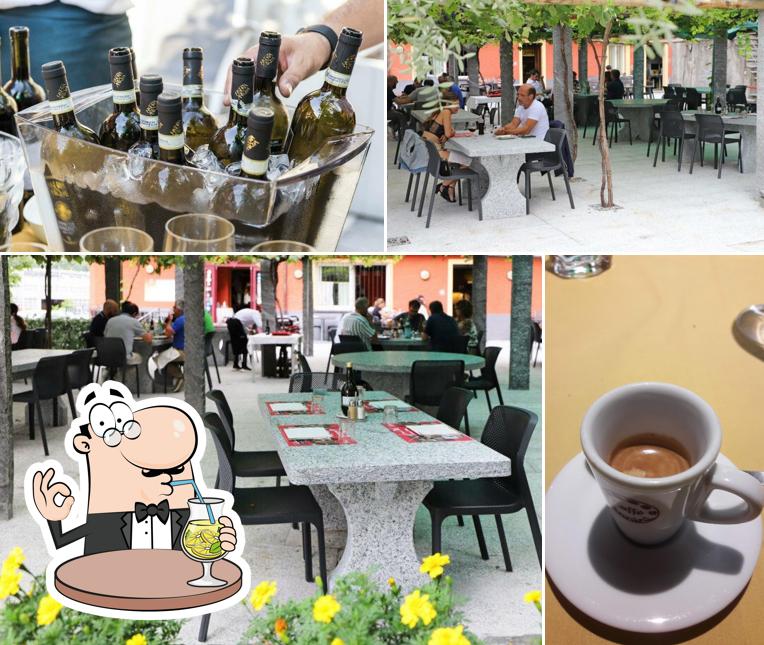 Tra le varie cose da Ristorante Grotto Serta si possono trovare la bevanda e interni