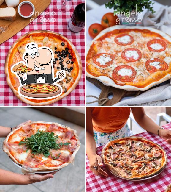 Pick pizza at Restaurant Angelo Grasso